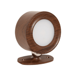 Oppladbar LED-vegglampe treverk med touch-dimming 9,2 cm