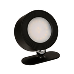 Oppladbar LED-vegglampe sort med touch-dimming 9,2 cm