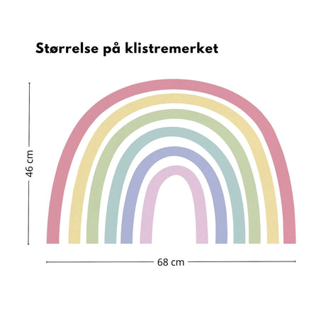 Regnbue klistremerke - Lindas Dekor