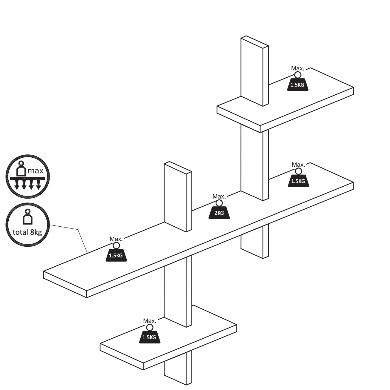 House Nordic Gavi hylle