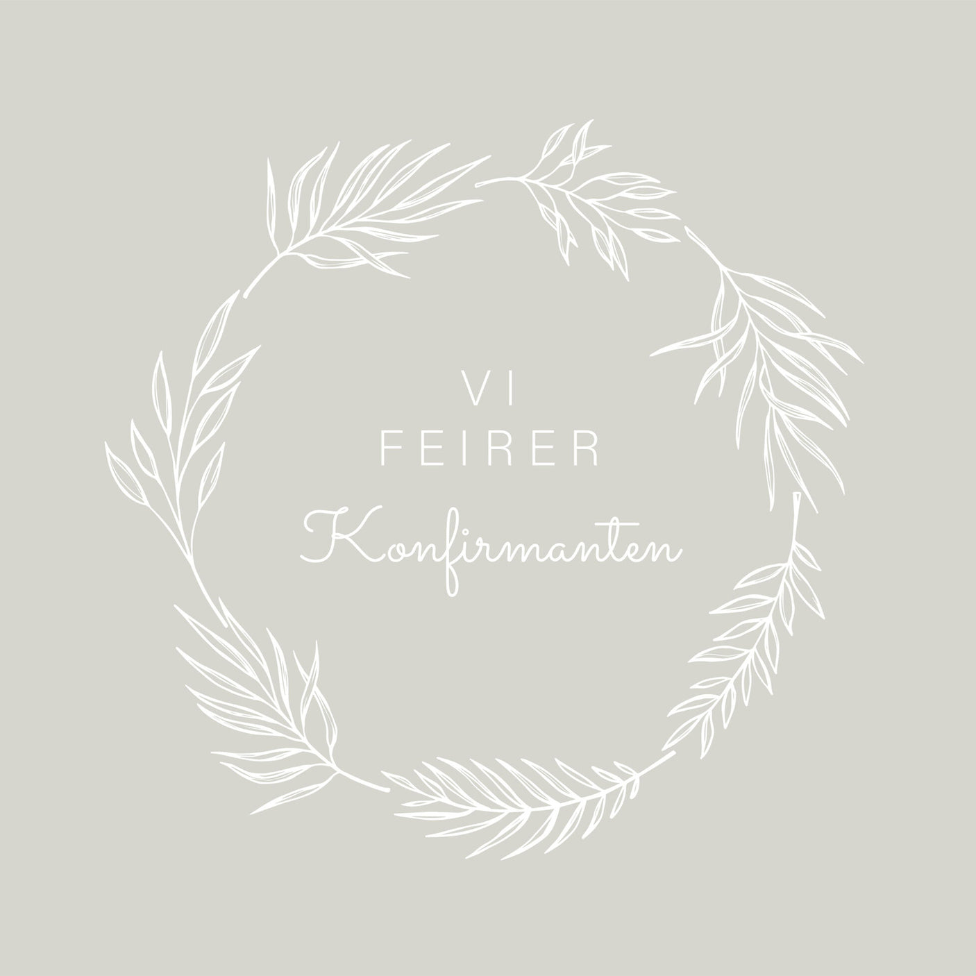 Servietter "Vi feirer konfirmanten" 20pk