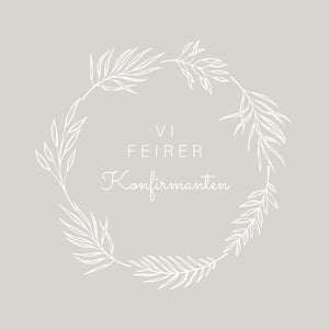 Servietter "Vi feirer konfirmanten" 20pk