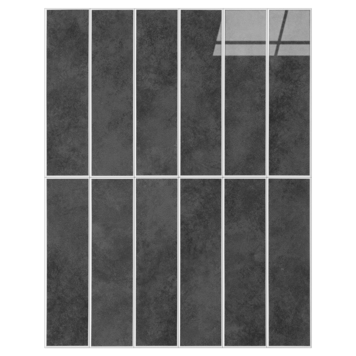 Alma antrasitt marmor selvklebende fliser – mørke fliser med marmormønster.