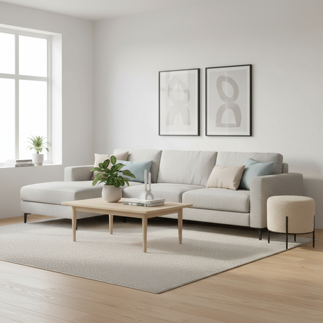 Alford puff 35,5 x 37 cm brukt som ekstra sitteplass i stue