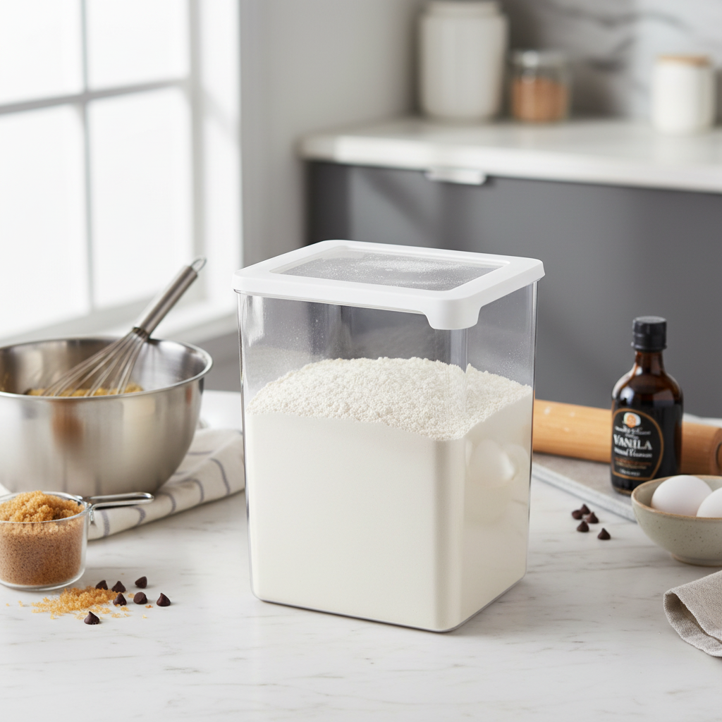 Transparent kjøkkenboks til organisering