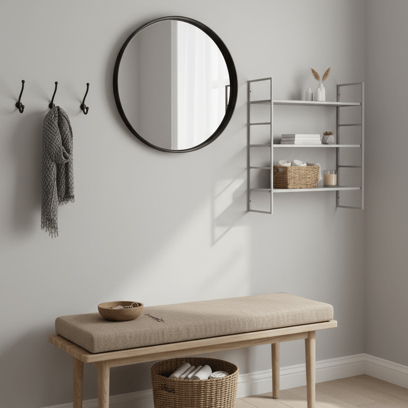 Beja hyller stål kjølig grå 48 x 17 x 55 cm - Lindas Dekor