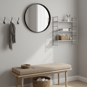 Beja hyller stål kjølig grå 48 x 17 x 55 cm - Lindas Dekor