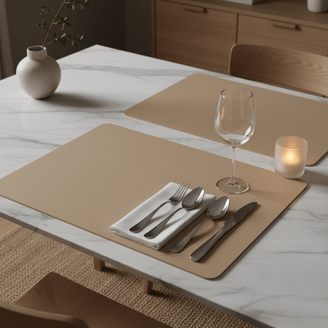Bordbrikke taupe 45 x 30 cm - Lindas Dekor Bordbrikke