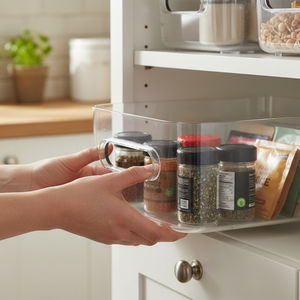 Oppbevaringsboks liten til bad og kosmetikk