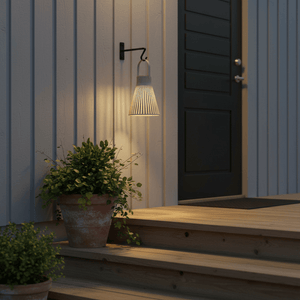 Solarlykt med LED lys og håndtak til hage og balkong