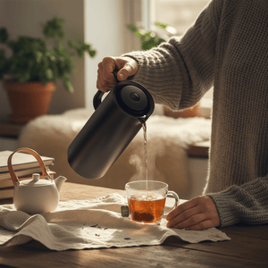 Termokanne sort 1L - Lindas Dekor