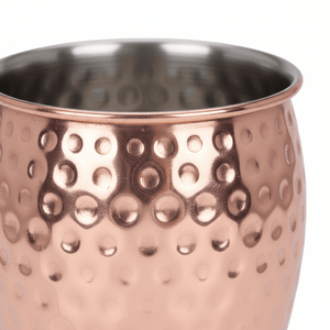 Klassisk Moscow Mule kopp med håndtak og blank kobberfarge