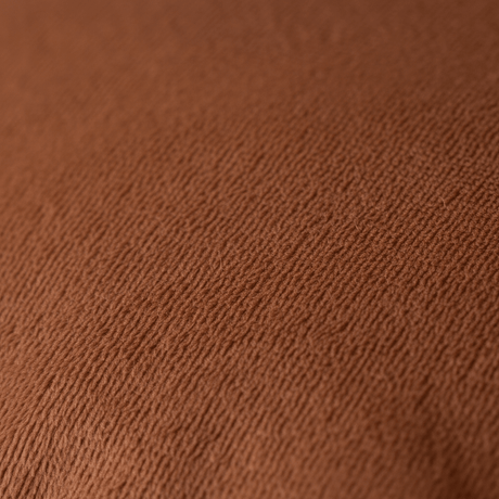 Dekorativt putetrekk i polyester med pelslook i varm cognac