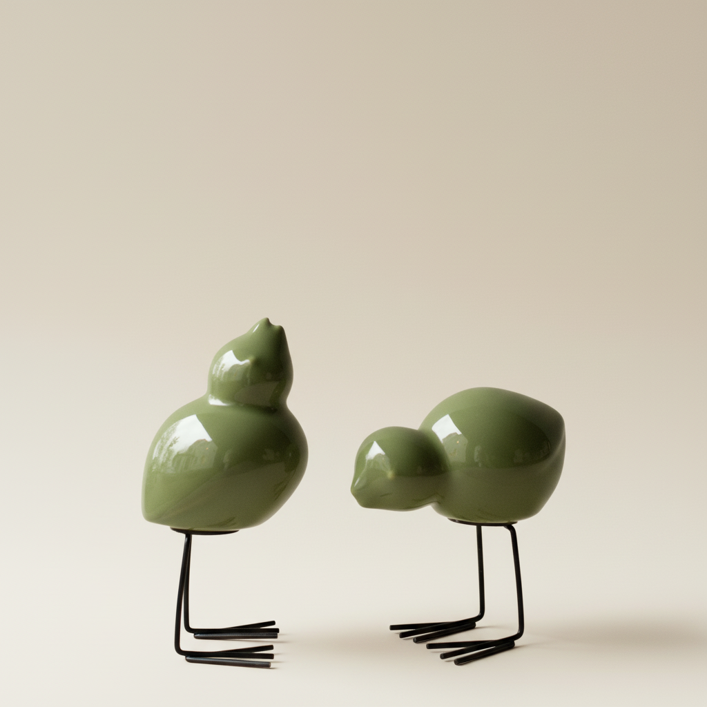 Brun Pure keramikkpotte diameter 16 cm på lyst trebord med diskret påskedekorasjon.