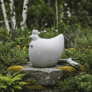 2 - pk DBKD Concrete Hen 14 cm + 18 cm påskepynt - Lindas Dekor