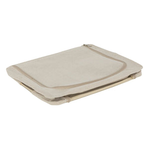 Oppbevaringsbag med dobbel åpning beige 40 x 20 x 31 cm – detaljbilde 4