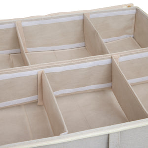 Oppbevaringsboks med hjul beige – detaljbilde 5