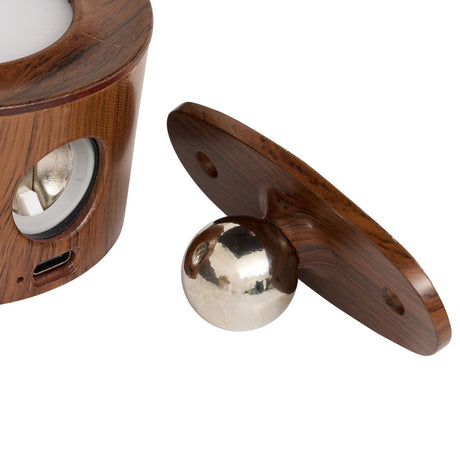 Opladbar magnetisk LED-væglampe med træeffekt 8 cm – detaljebillede 1