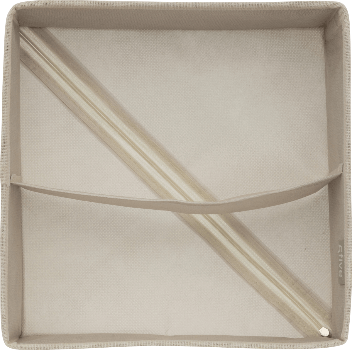 Skuffeorganiser med 2 rom beige 24 x 25 cm – produktbilde 3