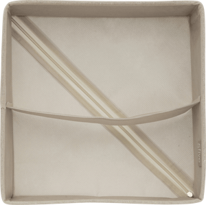 Skuffeorganiser med 2 rom beige 24 x 25 cm – produktbilde 3