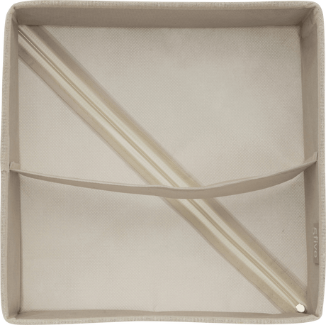 Skuffeorganiser med 2 rom beige 24 x 25 cm – produktbilde 3