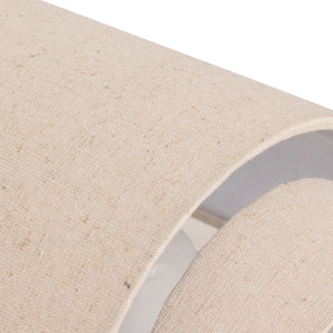 Vegglampe Nahel i beige lin 27 cm – materialnært