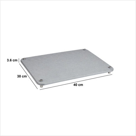 Vaskematte i grå diatomit 40 x 30 cm – mål og dimensioner