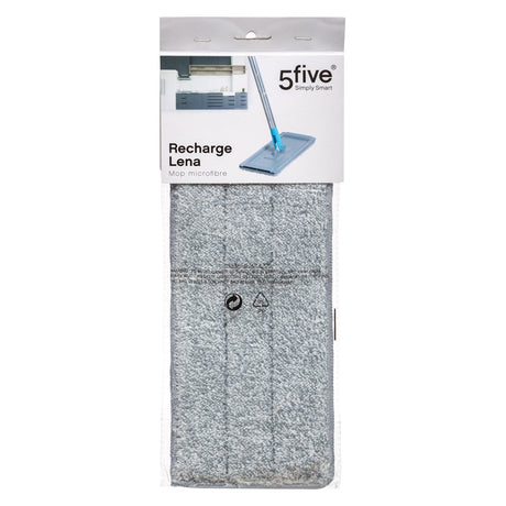 Reservetørklud i mikrofiber til Lena-mopp fra 5Five Simply Smart i original emballage