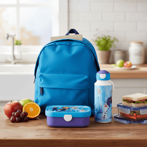 Frozen drikkeflaske med lekkasjesikker pop up funksjon til skole