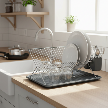 moderne oppvaskstativ til små og mellomstore kjøkken