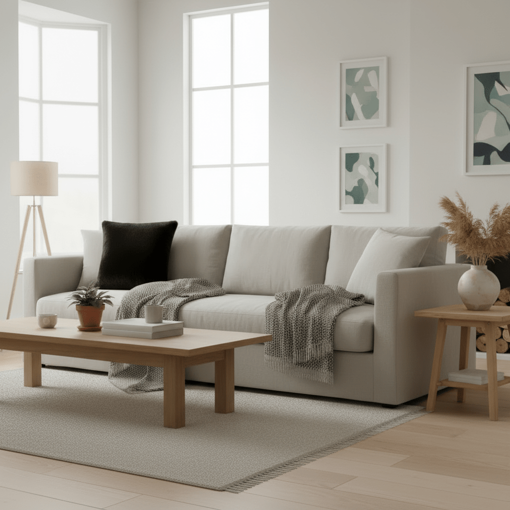 Putetrekk pels sort 50 x 50 cm - Lindas Dekor