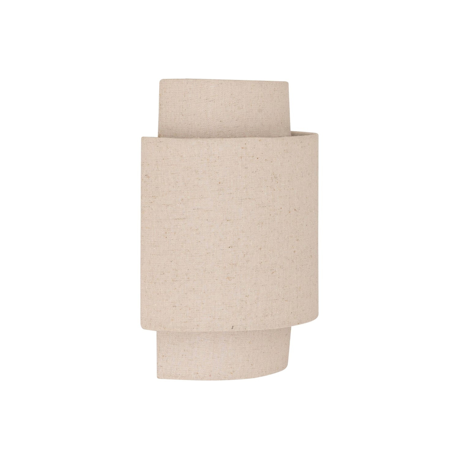 Vegglampe Nahel i beige lin 27 cm