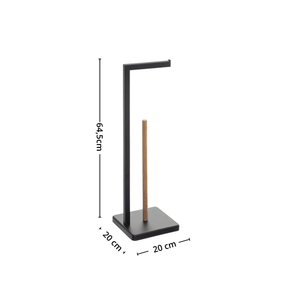 Natureo toalettpapirholder med mål på 20 cm bredde, 20 cm dybde og 64,5 cm høyde
