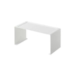 Stabelbar hylle smal hvit 30,5 x 14 cm