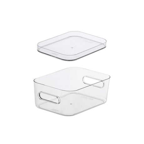 SmartStore Compact Clear S förvaringslåda med lock