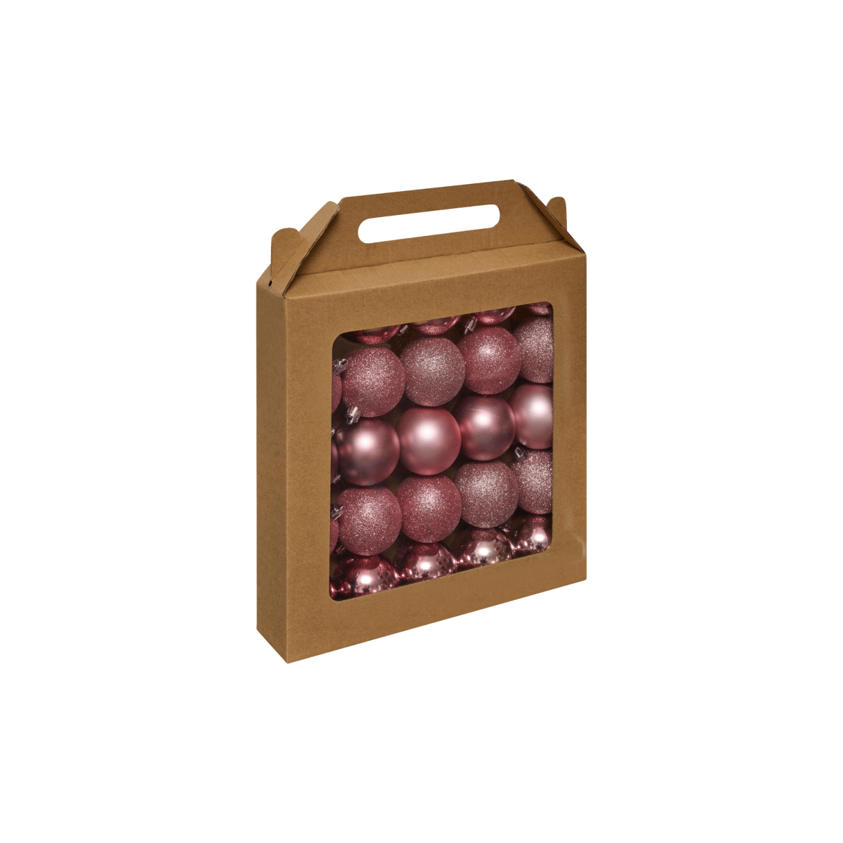 25-pk julekuler rosa 6 cm - Lindas Dekor Julekuler