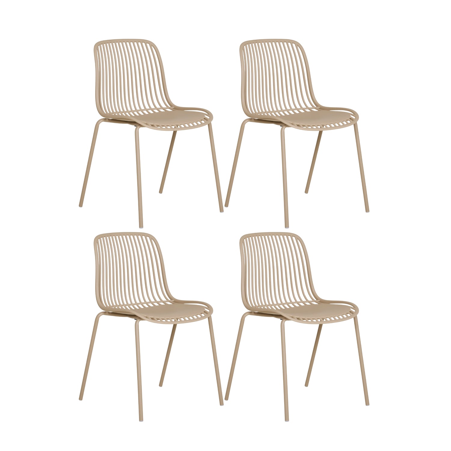 4-pk Branson hagestol beige