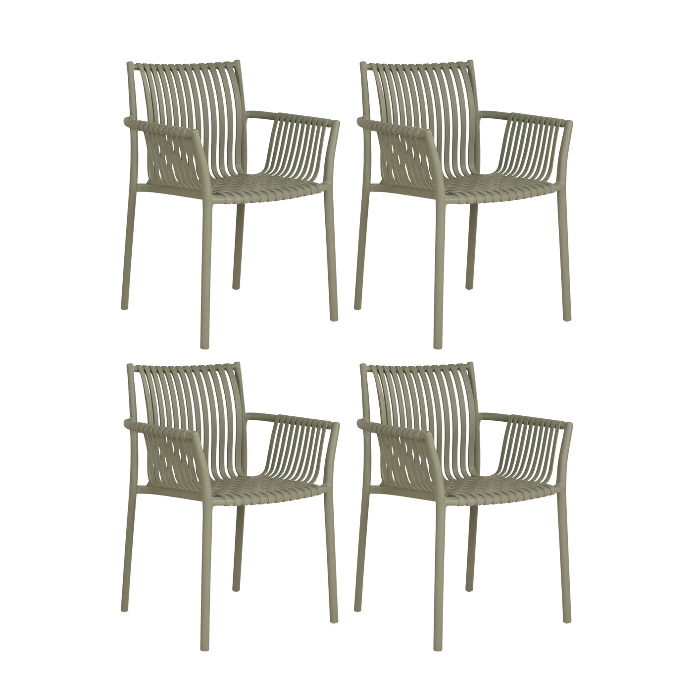 4-pk Tulsa hagestol grønn