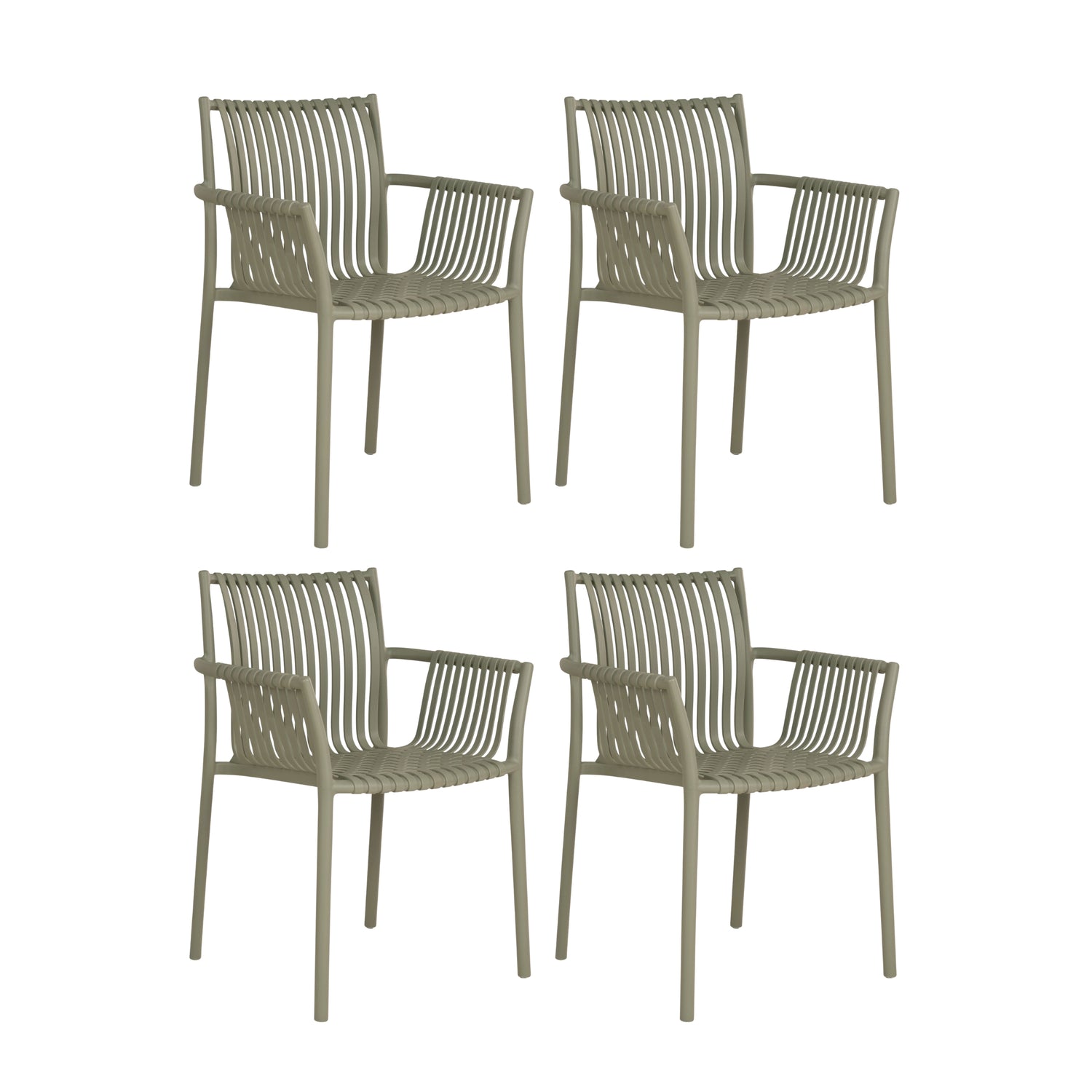 4-pk Tulsa hagestol grønn