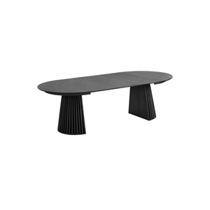 Osaka uttrekkbart spisebord sort eikefiner 120–240 cm - Lindas Dekor Spisebord