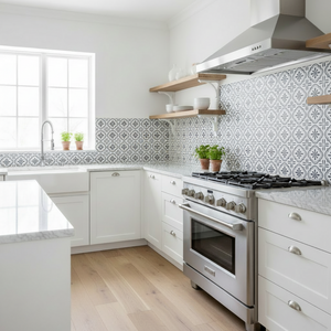 8-pk Nova blå selvklebende fliser