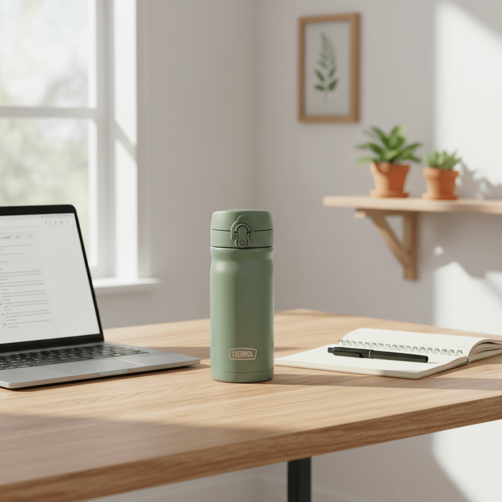 Termokopp JMY Dusty Green Rustfritt stål 350 ml - Lindas Dekor
