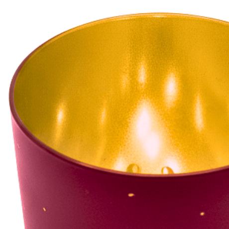 Lyslygte LED God Jul rød 7 x 15 cm - Lindas Dekor