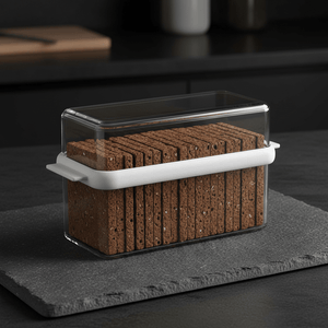 Knekkebrødboks Stora hvit 18 x 8 x 12 cm - Lindas Dekor