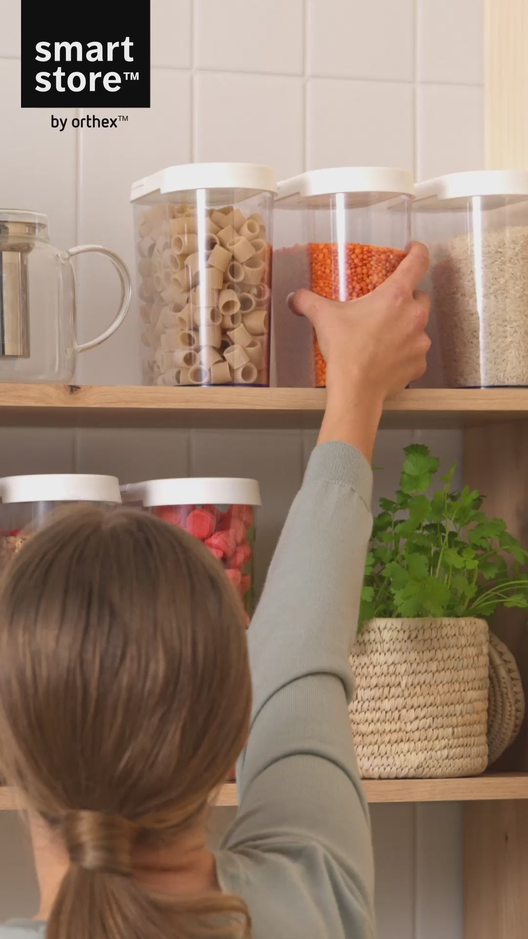 SmartStore Flip oppbevaringsboks med lokk 1,1 L