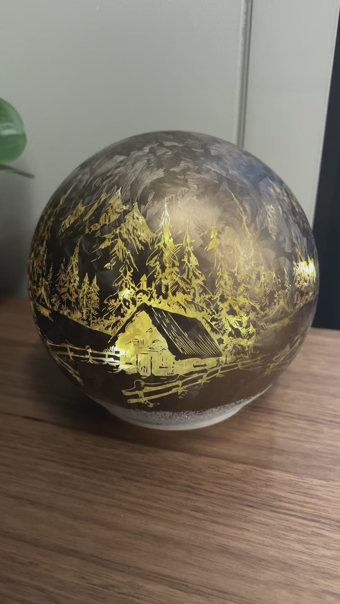 Lyslykt LED Antikkbrun 15 cm