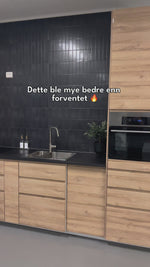 10-pk Adelina antrasitt silkematt selvklebende veggfliser