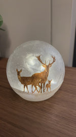 Lyslykt LED hjort 12 cm