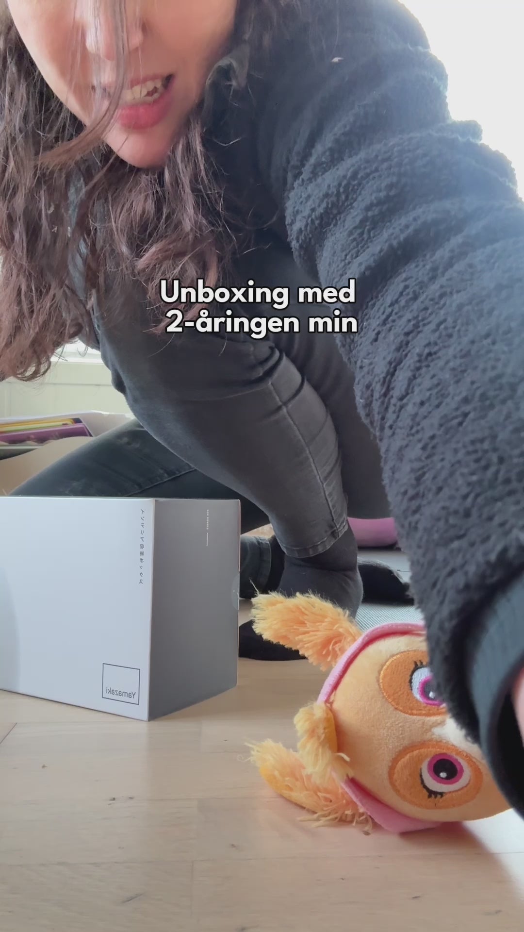 Oppbevaringsboks med skillevegger sort 45 cm