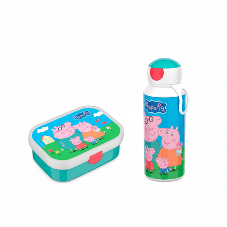 Peppa Gris matboks og drikkeflaske sett fra Mepal til barn